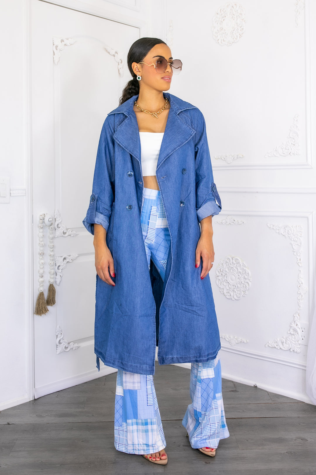 Denim Fashion Lightweight Coat