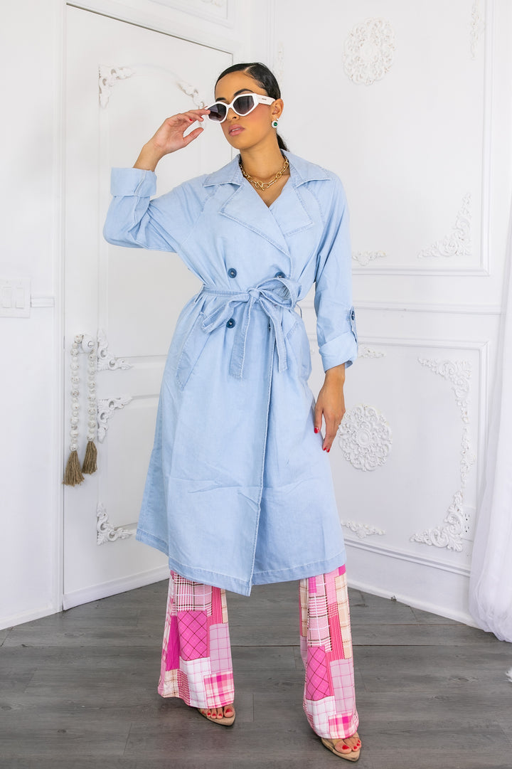 Denim Fashion Lightweight Coat