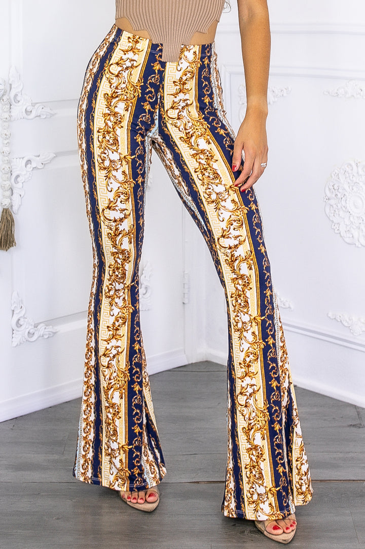 Paisley Print Buttery Soft Flare Bell Bottoms