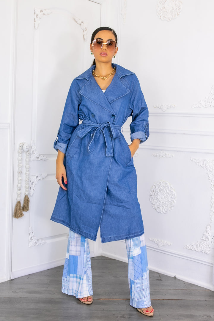 Denim Fashion Lightweight Coat