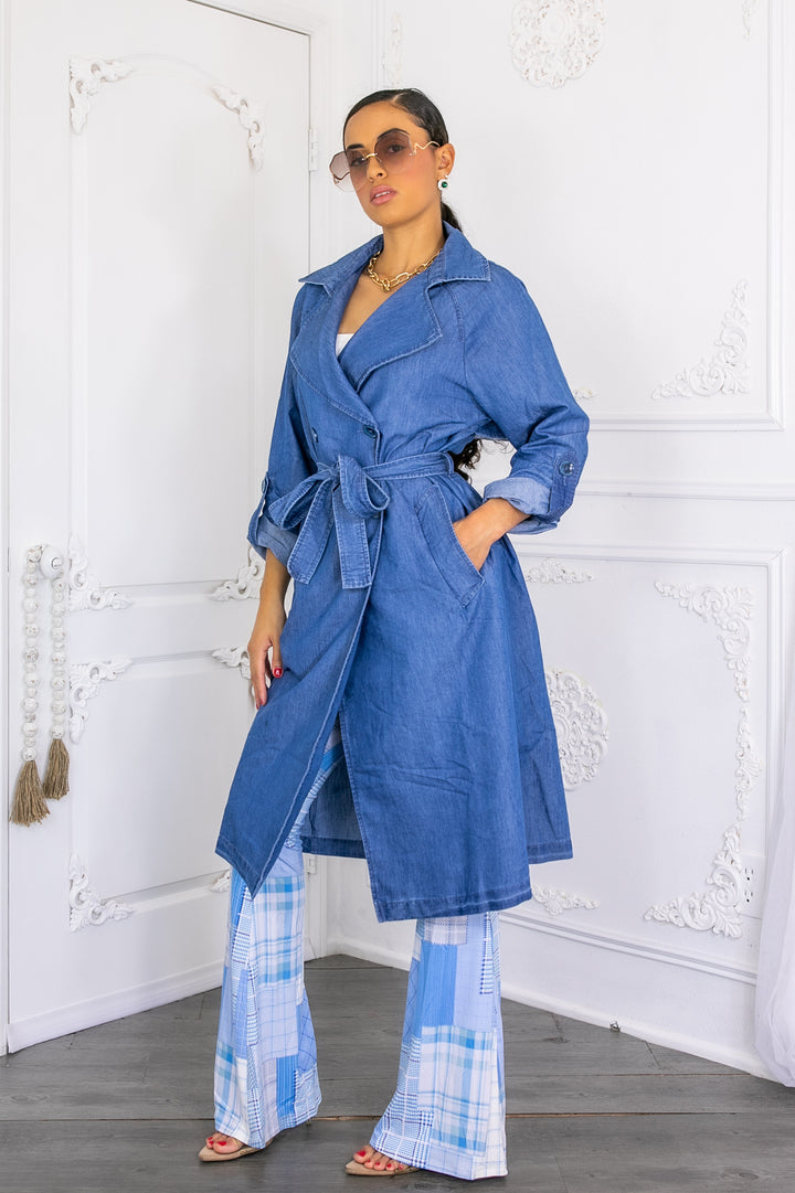 Denim Fashion Lightweight Coat