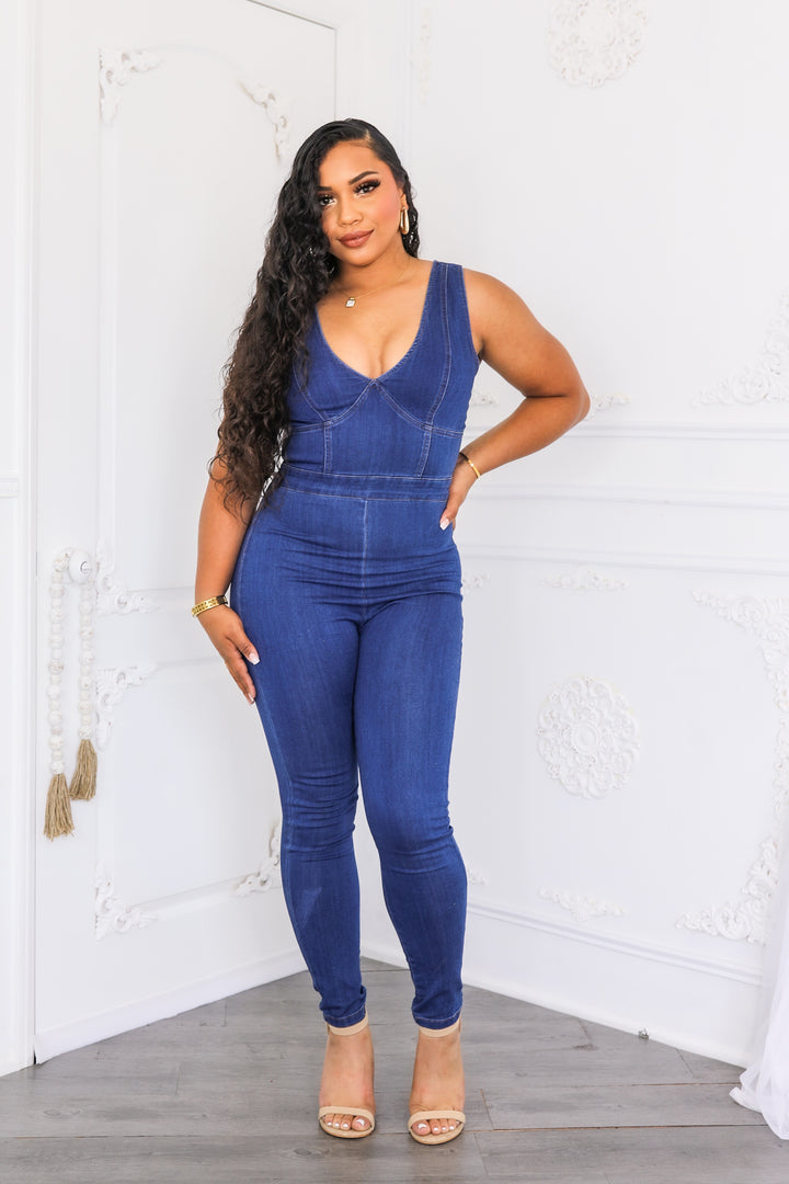 Denim on Denim Jumpsuit