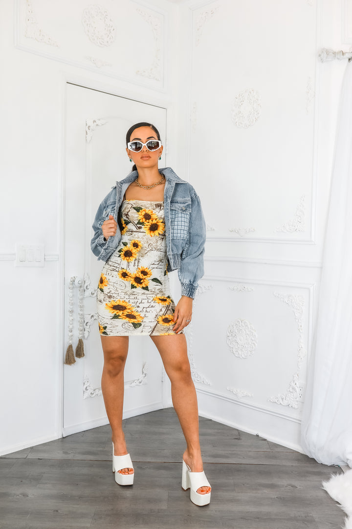 Sunflower Love Letter Buttery Soft Mini Dress