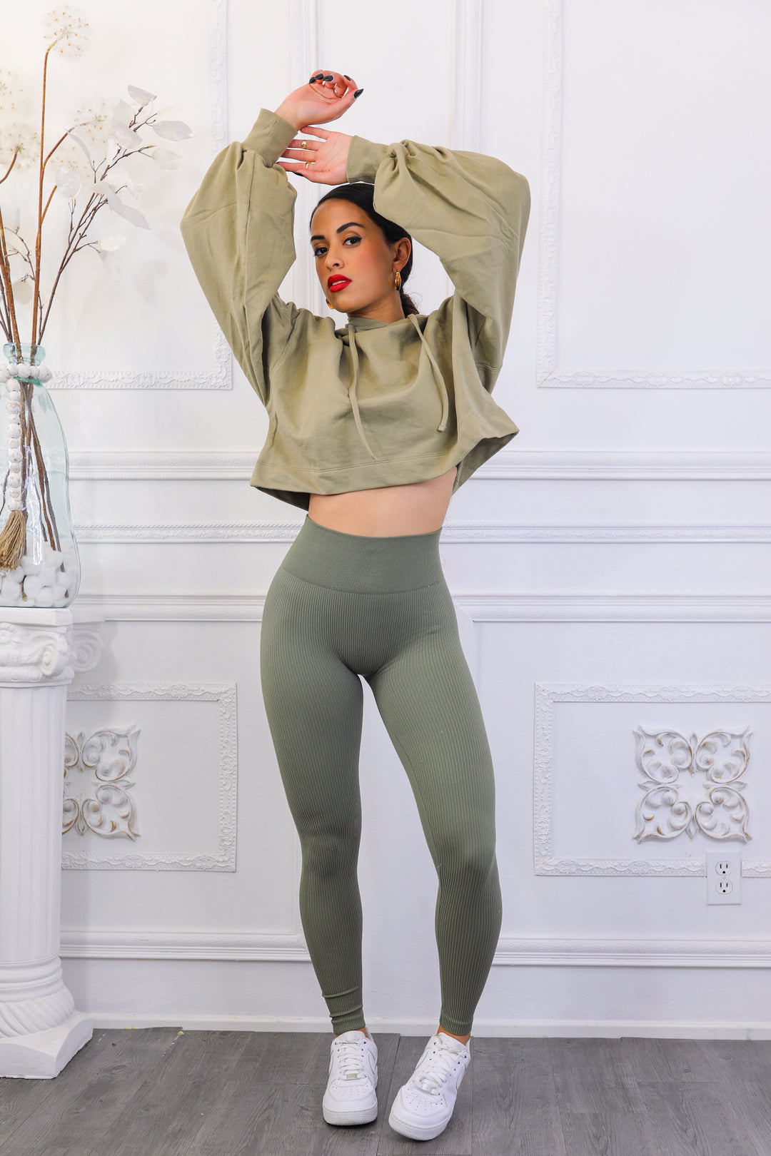 Ribbed Seamless High Waisted Leggings