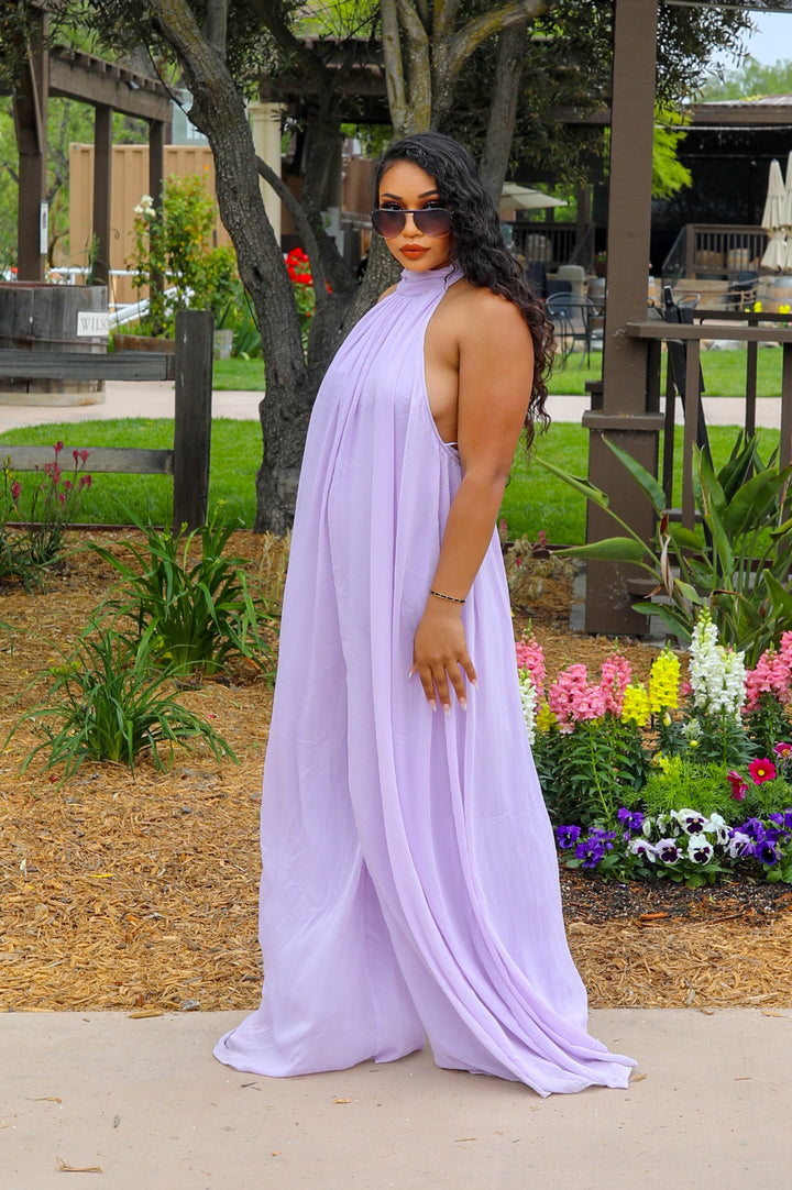 A Little Extra Wide Leg Halter Jumpsuit