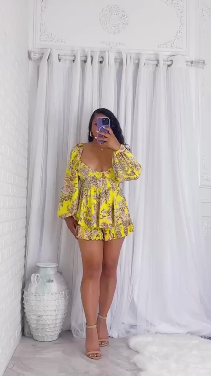 Sunny Dreams Ruffle Romper