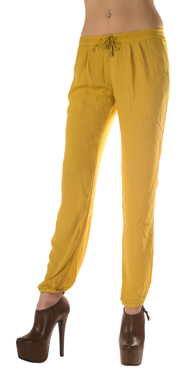 Mustard Fashion Skinny Slacks - SURELYMINE