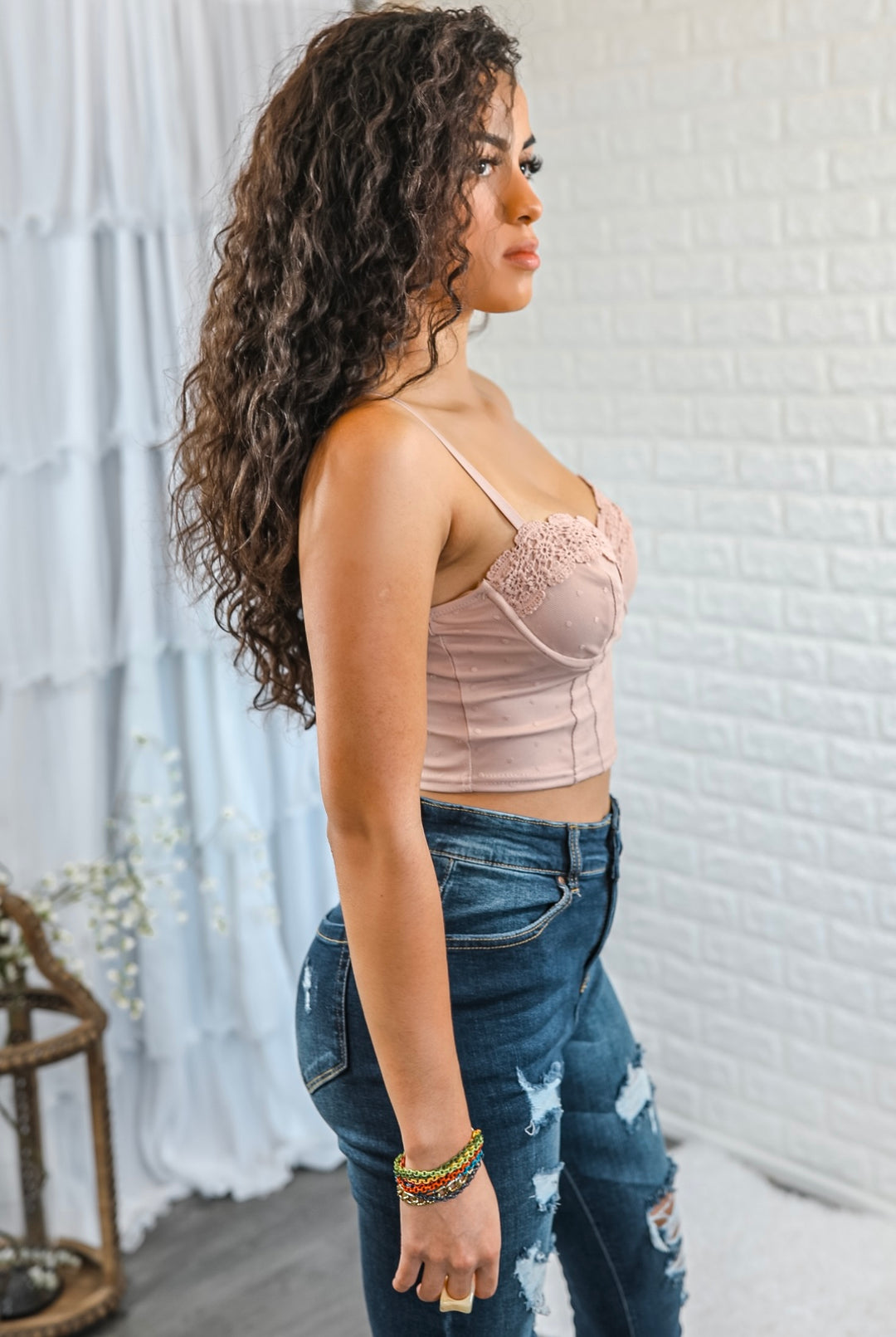 Toya Corset Style Crop Top