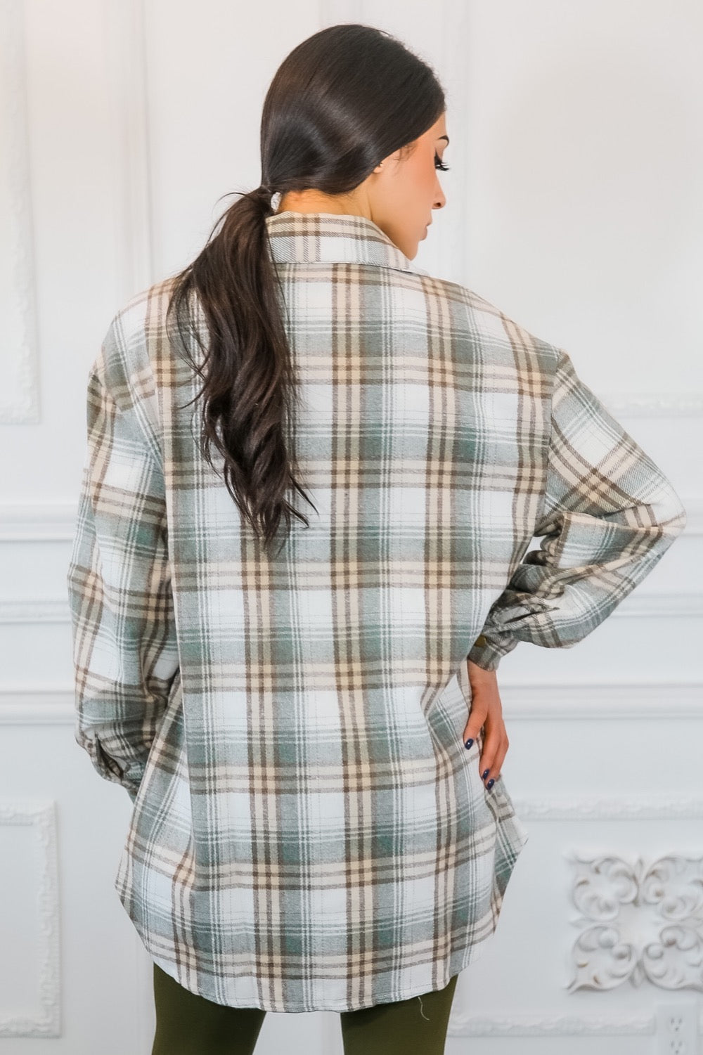 Heavy Weight Soft Plaid Flannel Jacket