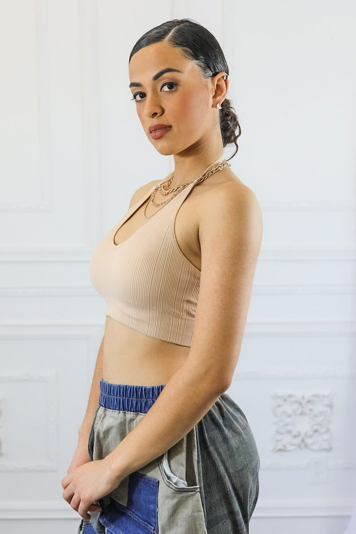 Halter Neck Crop Top