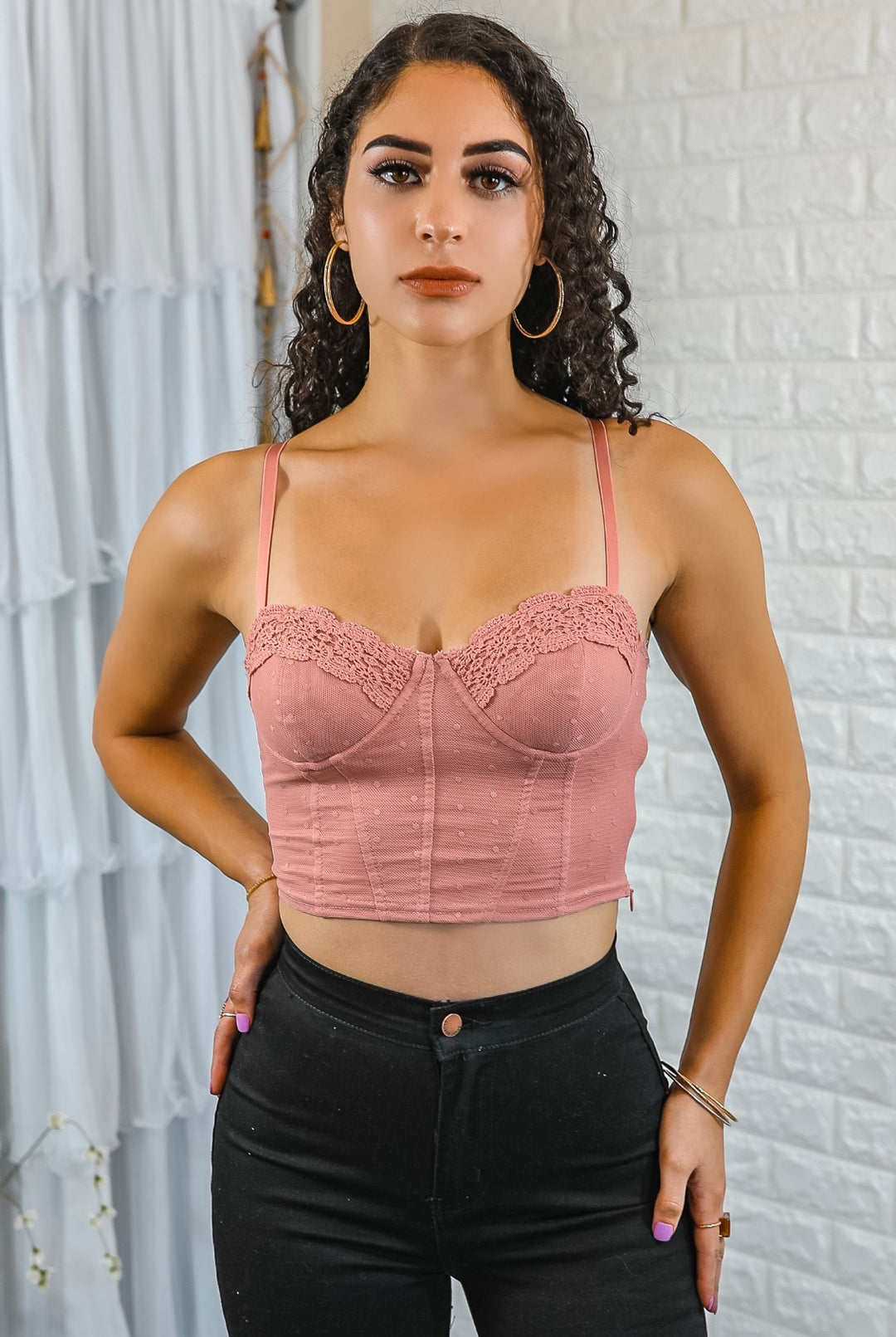 Toya Corset Style Crop Top